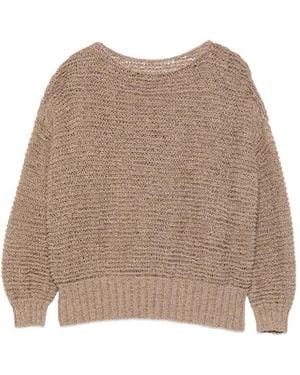 Base London Gestrickter Pullover - Natur