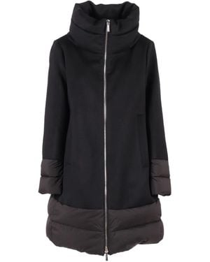 Moorer Quilted Wool-Cashmere Blend Single-Breasted Coat - Black