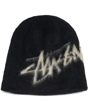 Stussy Brushed-Texture Skullcap - Black