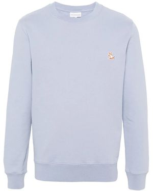 Maison Kitsuné フォックスパッチ スウェットシャツ - ブルー
