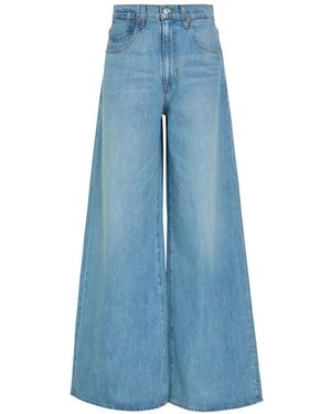 PAIGE Cameron Wide-Leg Denim Jeans - Blue