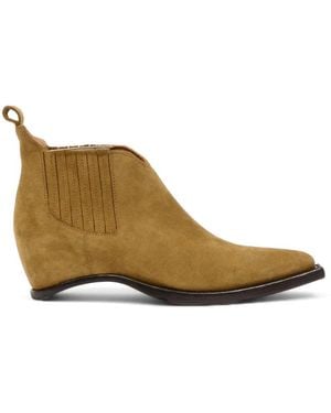 Maison Margiela Pointed-Toe Chelsea Boots - Brown