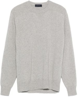 Sease Ribbed-Panel Jumper - Grey