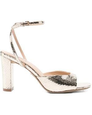 Lola Cruz Delila Leather Sandals - White
