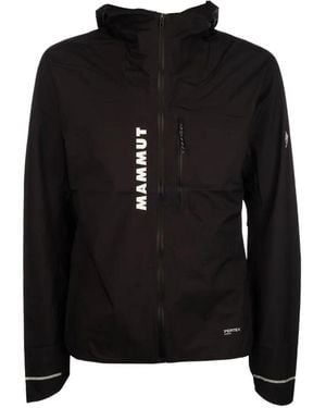 Mammut Logo-Print Hooded Jacket - Black