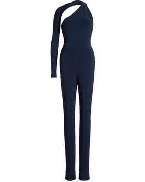 Ralph Lauren One-Shoulder Cutout-Detail Jumpsuit - Blue