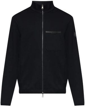 Moncler Logo-Patch Sweatshirt - Blue