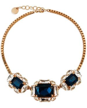 Anton Heunis Collana A Catena Con Cristalli - Blu