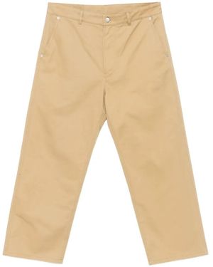 Moschino Logo-Patch Pocket Pants - White