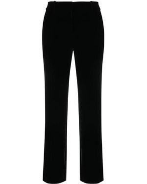 Ermanno Scervino Velvet Tapered Trousers - Black