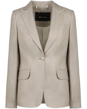 Kiton Mélange-Effect Blazer - Natural