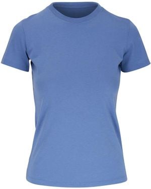 Vince Crew-Neck Cotton T-Shirt - Blue