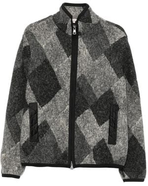 Moncler Jacke Mit Reißverschluss - Grau