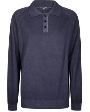 Daniele Fiesoli Raglan-sleee polo shirt - Blau