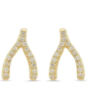 Jennifer Meyer ダイヤモンド ピアス 18kイエローゴールド - メタリック