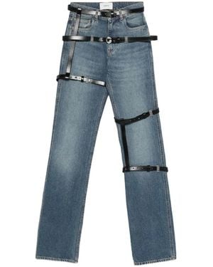 Coperni Multi-Belt Five-Pocket Jeans - Blue