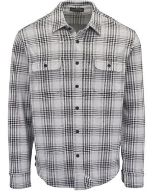 Faherty Legend Button-Down Plaid Shirt - Grey