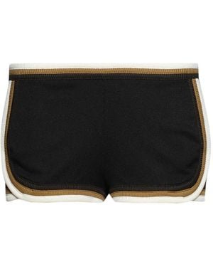 Christopher Esber Rib Trim Track Shorts - Black