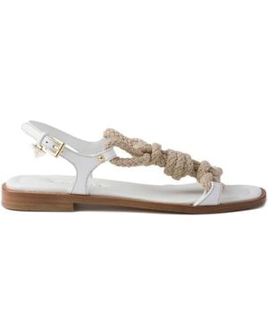 Prada Sandalen Mit Knotendetail - Weiß