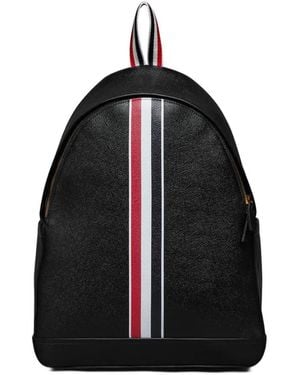 Thom Browne Sac À Dos À Rayures Rwb - Noir
