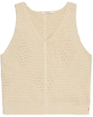Zanone Open-Knit Top - Natural