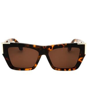Palm Angels Hollywood Square-Frame Sunglasses - Brown