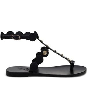 Ancient Greek Sandals Verzierte Sandalen - Schwarz