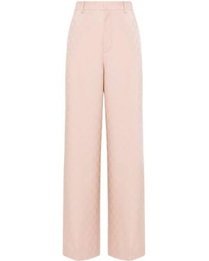 Gucci Gg Wool Trousers - Pink