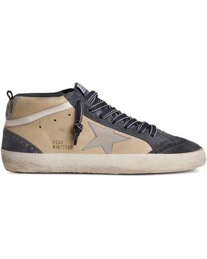Golden Goose Mid Star Suede Trainers - Brown