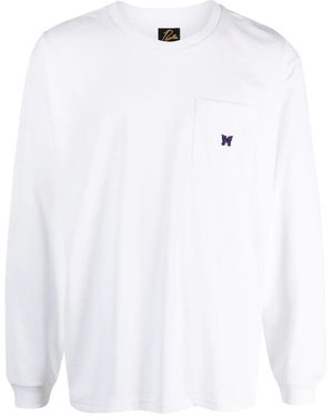 Needles Camiseta Con Aplique Del Logo - Blanco