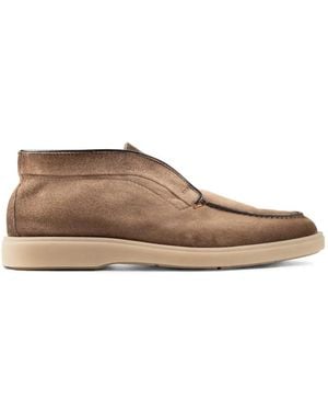 Santoni Stiefel Aus Wildleder - Braun