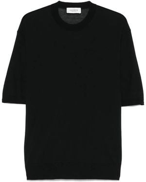 Laneus Knitted T-Shirt - Black
