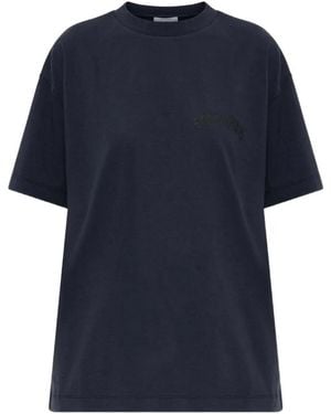 Off-White c/o Virgil Abloh T-Shirt Mit Logo-Print - Blau