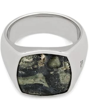 Tom Wood Cushion-Cut Kambaba Ring - Gray
