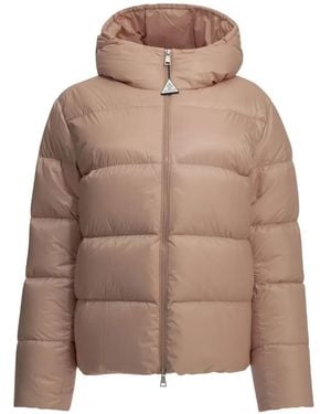 Moncler Feligule Quilted Hooded Puffer Jacket - Brown