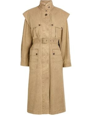 Isabel Marant Belted Pocket Coat - Natural