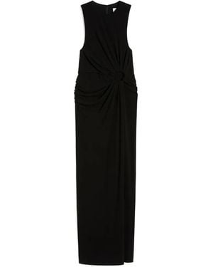 Sportmax Robe Longue À Design Sans Manches - Black