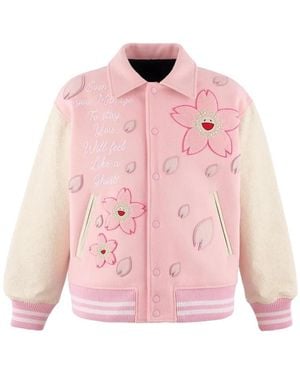 Monokemade Veste Teddy À Broderies - Rose