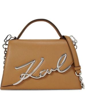Karl Lagerfeld Borsa A Tracolla K/Signature Media - Metallizzato