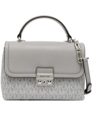 Michael Kors Extra Kleine Tribeca Signature Satchel-Tasche - Grau