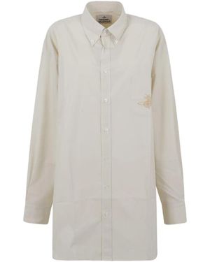 Vivienne Westwood Logo-Embroidered Shirt - White