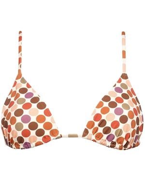 Eres Triangel Bikinitop Met Stippen - Oranje