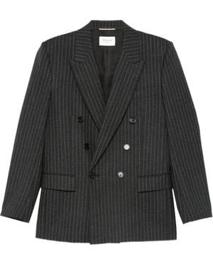 Saint Laurent Double-Breasted Blazer - Black