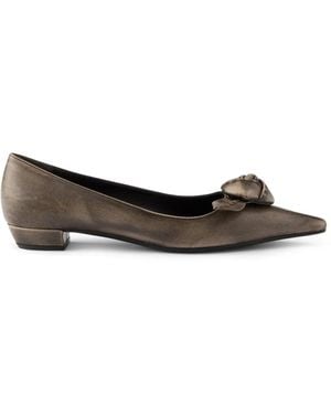Prada Leather Ballerinas - White