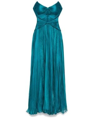 IRIS SERBAN Robe Longue À Ornements En Cristaux - Bleu