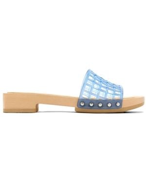 Vince Barbara Jelly Studs Sandals - Blue