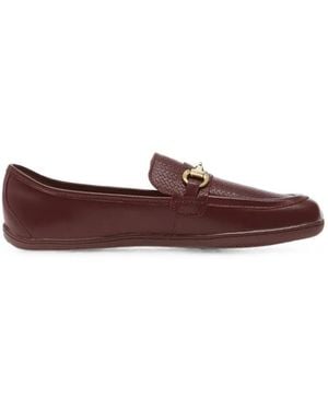 Be Lenka Horsebit Woven-Detail Loafers - Red
