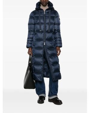 SERGIO MORETTI FIRENZE Quilted Hooded Coat - Blue