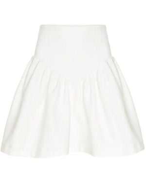 Hamza Nice Pleated Skirt - White
