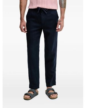 Benetton Pantalon À Taille À Lien De Resserrage - Blue